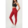 imageODODOS Womens Drawstring Tie Daily Leggings 25quot  28quot High Waist Workout Yoga PantsRed