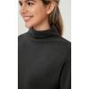 imageODODOS Womens Modal Soft Mock Neck Pullover Long Sleeve SweatShirts Relaxed Casual TopsBlack