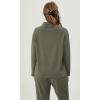 imageODODOS Womens Modal Soft Mock Neck Pullover Long Sleeve SweatShirts Relaxed Casual TopsDark Sage