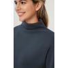 imageODODOS Womens Modal Soft Mock Neck Pullover Long Sleeve SweatShirts Relaxed Casual TopsNavy