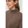 imageODODOS Womens Modal Soft Mock Neck Pullover Long Sleeve SweatShirts Relaxed Casual TopsNutria