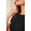 imageODODOS Thin Soft Short Sleeve Tee for Women Crew Neck Lightweight Slim Fit TShirts Summer Crop TopsBlack