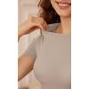 imageODODOS Thin Soft Short Sleeve Tee for Women Crew Neck Lightweight Slim Fit TShirts Summer Crop TopsLight Mocha