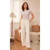 imageODODOS Thin Soft Short Sleeve Tee for Women Crew Neck Lightweight Slim Fit TShirts Summer Crop TopsStone