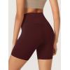 imageODODOS ODCLOUD Lounge Yoga Shorts for Women 4quot  6quot  8quot 10quot High Waist Buttery Soft Biker ShortsBurgundy