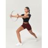 imageODODOS ODCLOUD Lounge Yoga Shorts for Women 4quot  6quot  8quot 10quot High Waist Buttery Soft Biker ShortsBurgundy