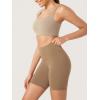 imageODODOS ODCLOUD Lounge Yoga Shorts for Women 4quot  6quot  8quot 10quot High Waist Buttery Soft Biker ShortsLight Brown