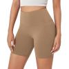 imageODODOS ODCLOUD Lounge Yoga Shorts for Women 4quot  6quot  8quot 10quot High Waist Buttery Soft Biker ShortsLight Brown