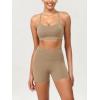 imageODODOS ODCLOUD Lounge Yoga Shorts for Women 4quot  6quot  8quot 10quot High Waist Buttery Soft Biker ShortsLight Brown