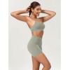 imageODODOS ODCLOUD Lounge Yoga Shorts for Women 4quot  6quot  8quot 10quot High Waist Buttery Soft Biker ShortsLime Stone