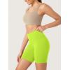 imageODODOS ODCLOUD Lounge Yoga Shorts for Women 4quot  6quot  8quot 10quot High Waist Buttery Soft Biker ShortsNeon Green Yellow