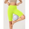 imageODODOS ODCLOUD Lounge Yoga Shorts for Women 4quot  6quot  8quot 10quot High Waist Buttery Soft Biker ShortsNeon Green Yellow