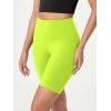 imageODODOS ODCLOUD Lounge Yoga Shorts for Women 4quot  6quot  8quot 10quot High Waist Buttery Soft Biker ShortsNeon Green Yellow
