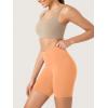 imageODODOS ODCLOUD Lounge Yoga Shorts for Women 4quot  6quot  8quot 10quot High Waist Buttery Soft Biker ShortsNeon Orange