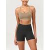 imageODODOS ODCLOUD Lounge Yoga Shorts for Women 4quot  6quot  8quot 10quot High Waist Buttery Soft Biker ShortsOnyx Black Grey
