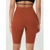 imageODODOS ODCLOUD Lounge Yoga Shorts for Women 4quot  6quot  8quot 10quot High Waist Buttery Soft Biker ShortsOrange Rust