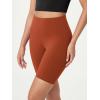 imageODODOS ODCLOUD Lounge Yoga Shorts for Women 4quot  6quot  8quot 10quot High Waist Buttery Soft Biker ShortsOrange Rust
