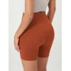 imageODODOS ODCLOUD Lounge Yoga Shorts for Women 4quot  6quot  8quot 10quot High Waist Buttery Soft Biker ShortsOrange Rust