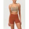 imageODODOS ODCLOUD Lounge Yoga Shorts for Women 4quot  6quot  8quot 10quot High Waist Buttery Soft Biker ShortsOrange Rust