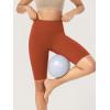 imageODODOS ODCLOUD Lounge Yoga Shorts for Women 4quot  6quot  8quot 10quot High Waist Buttery Soft Biker ShortsOrange Rust