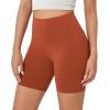 imageODODOS ODCLOUD Lounge Yoga Shorts for Women 4quot  6quot  8quot 10quot High Waist Buttery Soft Biker ShortsOrange Rust