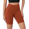 imageODODOS ODCLOUD Lounge Yoga Shorts for Women 4quot  6quot  8quot 10quot High Waist Buttery Soft Biker ShortsOrange Rust