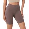 imageODODOS ODCLOUD Lounge Yoga Shorts for Women 4quot  6quot  8quot 10quot High Waist Buttery Soft Biker ShortsPurple Taupe