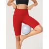 imageODODOS ODCLOUD Lounge Yoga Shorts for Women 4quot  6quot  8quot 10quot High Waist Buttery Soft Biker ShortsRed