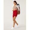 imageODODOS ODCLOUD Lounge Yoga Shorts for Women 4quot  6quot  8quot 10quot High Waist Buttery Soft Biker ShortsRed