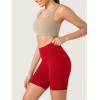 imageODODOS ODCLOUD Lounge Yoga Shorts for Women 4quot  6quot  8quot 10quot High Waist Buttery Soft Biker ShortsRed