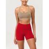 imageODODOS ODCLOUD Lounge Yoga Shorts for Women 4quot  6quot  8quot 10quot High Waist Buttery Soft Biker ShortsRed