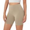 imageODODOS ODCLOUD Lounge Yoga Shorts for Women 4quot  6quot  8quot 10quot High Waist Buttery Soft Biker ShortsShaker Beige