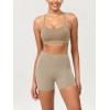 imageODODOS ODCLOUD Lounge Yoga Shorts for Women 4quot  6quot  8quot 10quot High Waist Buttery Soft Biker ShortsShaker Beige