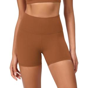 imageODODOS ODCLOUD Lounge Yoga Shorts for Women 4quot  6quot  8quot 10quot High Waist Buttery Soft Biker ShortsCaramel
