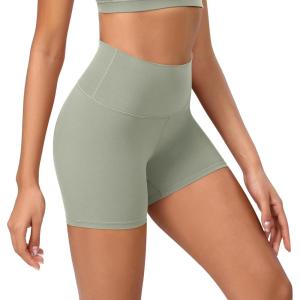 imageODODOS ODCLOUD Lounge Yoga Shorts for Women 4quot  6quot  8quot 10quot High Waist Buttery Soft Biker ShortsLime Stone
