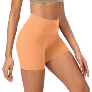 imageODODOS ODCLOUD Lounge Yoga Shorts for Women 4quot  6quot  8quot 10quot High Waist Buttery Soft Biker ShortsNeon Orange