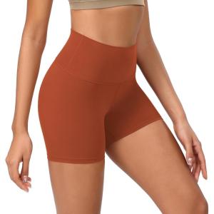 imageODODOS ODCLOUD Lounge Yoga Shorts for Women 4quot  6quot  8quot 10quot High Waist Buttery Soft Biker ShortsOrange Rust