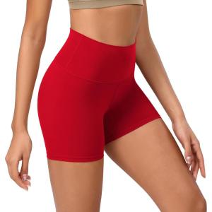 imageODODOS ODCLOUD Lounge Yoga Shorts for Women 4quot  6quot  8quot 10quot High Waist Buttery Soft Biker ShortsRed