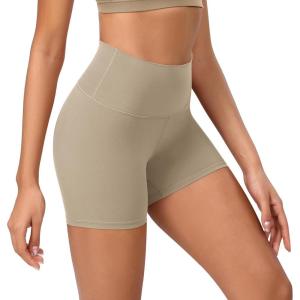 imageODODOS ODCLOUD Lounge Yoga Shorts for Women 4quot  6quot  8quot 10quot High Waist Buttery Soft Biker ShortsShaker Beige