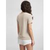 imageODODOS Womens Short Sleeve Pocket Tee Shirts PeachSoft Relaxed Fit Casual Lounge Yoga TopsBeige