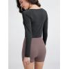 imageODODOS Womens PeachSoft Cropped Long Sleeve Tee Wide Scoop Neck Raglan Sleeves Casual Yoga ampamp Lounge ShirtBlack