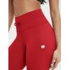 imageODODOS Womens Drawstring Tie Daily Capri Leggings 19quot Inseam High Waist Workout Cropped Yoga PantsRed