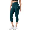 imageODODOS Womens Drawstring Tie Daily Capri Leggings with Pockets 19quot Inseam High Waist Workout Cropped Yoga PantsForest Teal