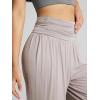 imageODODOS Womens Wide Leg Palazzo Lounge Pants with Pockets Light Weight Loose Comfy Casual Pajama Pants262830quot32quot InseamLight Beigeno Pocket