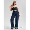 imageODODOS Womens Wide Leg Palazzo Lounge Pants with Pockets Light Weight Loose Comfy Casual Pajama Pants262830quot32quot InseamNavy