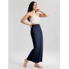 imageODODOS Womens Wide Leg Palazzo Lounge Pants with Pockets Light Weight Loose Comfy Casual Pajama Pants262830quot32quot InseamNavyno Pocket