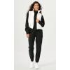 imageODODOS Cargo Jogger Pants for Women Cotton Soft Mid Waist Track Cuff Lounge Sweatpant with PocketsBlack