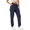 imageODODOS Cargo Jogger Pants for Women Cotton Soft Mid Waist Track Cuff Lounge Sweatpant with PocketsDeep Navy