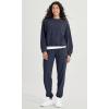 imageODODOS Cargo Jogger Pants for Women Cotton Soft Mid Waist Track Cuff Lounge Sweatpant with PocketsDeep Navy