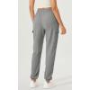 imageODODOS Cargo Jogger Pants for Women Cotton Soft Mid Waist Track Cuff Lounge Sweatpant with PocketsHeather Charcoal